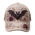 thumbnail image 3 of 3D Halloween Embroidery Cap Adjustable Cotton Baseball Cap Pumpkin Ghost Dad Hat Cotton Cute Trucker Cap, 3 of 6