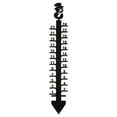 thumbnail image 2 of TIMIFIS Snow Gauge Snow Ruler Snowflake Rulermanual Metal Snowflake Ruler Size Christmas Rain Gauge Outdoor Decoration Gift Garden Decor, 2 of 6