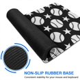 thumbnail image 6 of Long Mouse Pads for Desk,Black White Baseball Stars Pattern Desk Mats on Top Of Desks, Desk Mouse Pad Extra Large with 3mm Non-Slip Base and Stitched Edge for Gaming,Office,Work,Home 31.5"x15.7", 6 of 6