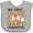 AC-Heather Grey, variant on Inktastic My First Thanksgiving with Fall Fox and Leaves Boys or Girls Baby Bib