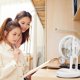 thumbnail image 4 of F-168A 6-inch Portable Foldable Fan Cooler Rechargeable Summer Cooling Fan with Night Light, 4 of 5
