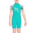 thumbnail image 1 of Buceo vela mojada traje chicas seco rápido stand traje de baño niños manga corta redondo cuello completo cuerpo traje de neopreno para surfear natación buceo verde l Advancent OD003667-07, 1 of 7