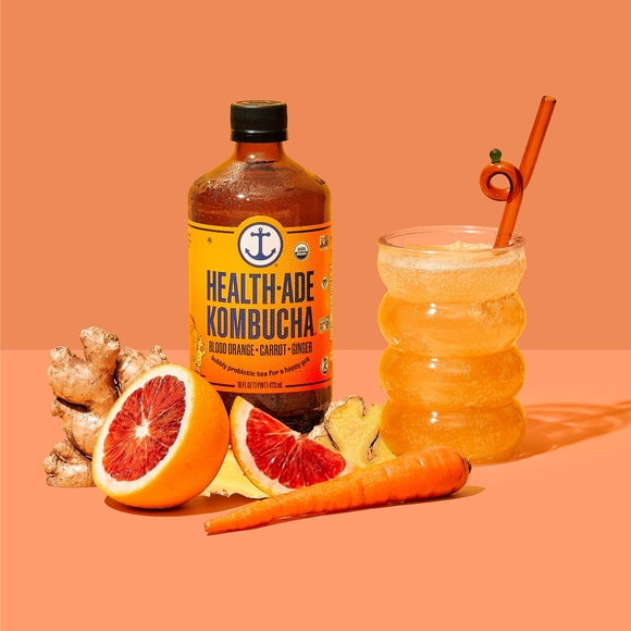 Health-Ade Kombucha, Blood Orange-Carrot-Ginger - 12 Pack