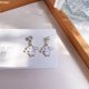 thumbnail image 1 of Sanrio-pendientes de Hello Kitty de Anime, aretes de aguja de plata Kuromi, bonitos, de dibujos animados, Cinnamonroll, para estudiante y Niña, 1 of 4