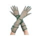 thumbnail image 1 of Guantes largos de ópera de tul INSPIRE CHIC para mujer, guantes de malla transparentes de dedo completo para la noche de boda, verde oscuro M, 1 of 6