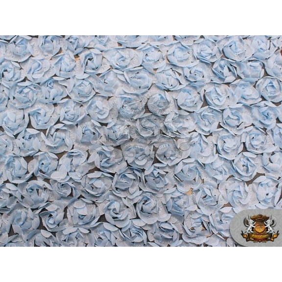 Mesh Baby Rosette BLUE Fabric / 52" W / Sold by the yard