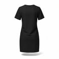 thumbnail image 4 of yillto Women Short Sleeve Dress Casual Summer Crewneck Sleepshirts Pajamas Sleepwear Nightshirts, 4 of 7