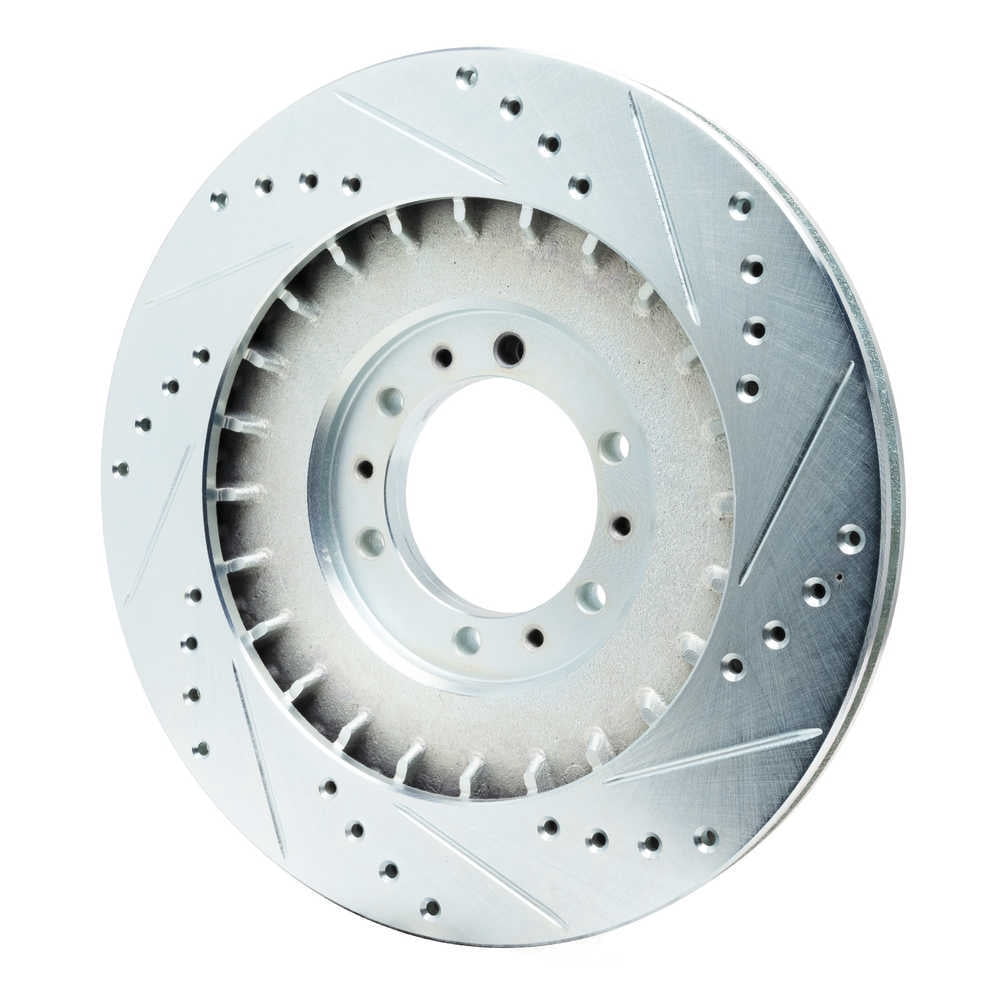 Dynamic Friction Company 631-72055L DFC Brake Rotor - Drilled And Slotted - Silver