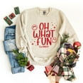 thumbnail image 3 of S.W.Smiley Oh What Fun Sparkle -  Womens Sweatshirt, 3 of 8