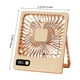 thumbnail image 3 of Ventilador, ventilador de techo, ventilador de escritorio, ventilador portátil, pantalla digital LED, ventilador de mesa recargable a batería, ventilador portátil plegable de 180 grados, 5 ajustes, ad, 3 of 9