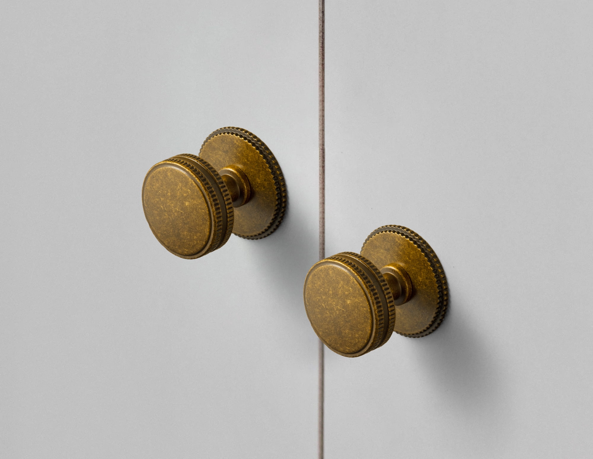Goo-Ki Antique Brass Cabinet Drawer Knobs with Backplate, Cabinet Handles Zinc Alloy Hardware for Dresser,Wardrobe,Cupboard, 6 Pack (G019)