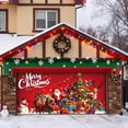 thumbnail image 4 of BotaniNest Snowman Garage Door Banner Merry Garage Door Hanging, 4 of 5