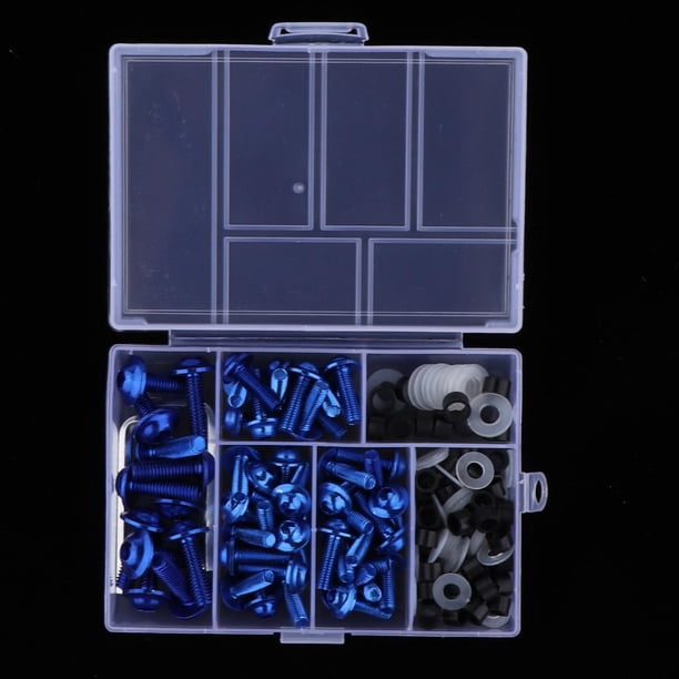 158 Uds perno carrocería Cola Clips M5 M6 tornillos color azul
