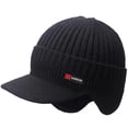 thumbnail image 3 of Men's Winter Knitted Cap with Ear Protection and Scarf - Warm, Thick, Windproof Baseball Hat for Outdoor Activities, 3 of 5