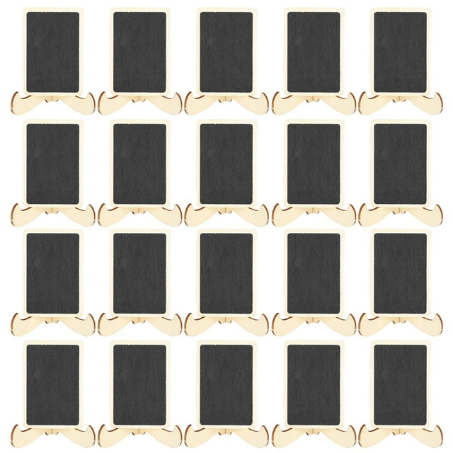 Pequeñas Letreros de Pizarra de 2 Set de Madera Tarjetas de Lugar Pequeñas Fiestas de Rectángulo de Pizarra de Rectángulo