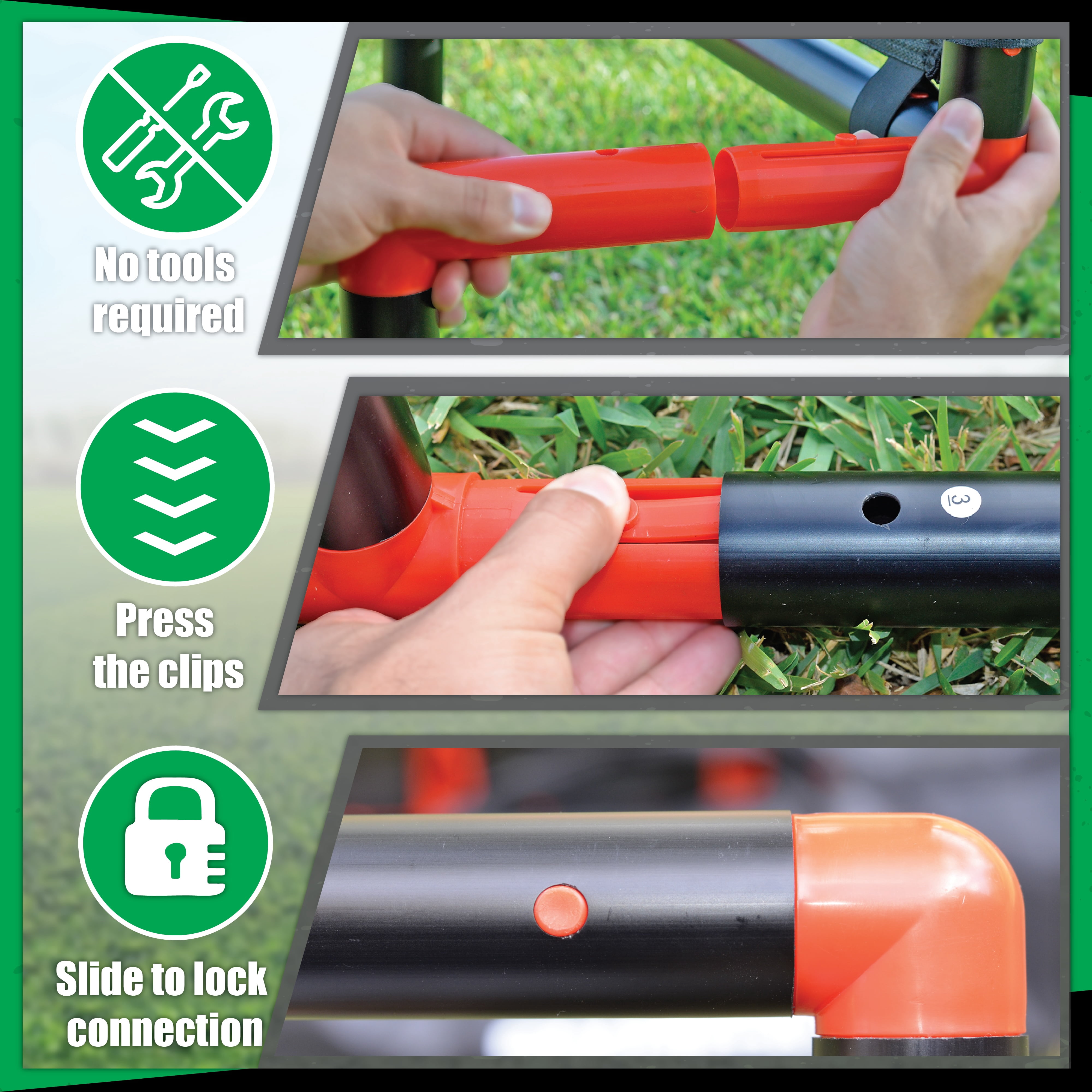 SPORTTISTA Baseball Strike Zone Target, Compatible with Wiffle Ball and Blitzball, Stable and Lock-in Connections with Strong Fabric Target (Large 30" x 23")