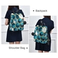 thumbnail image 4 of FORMRS Women's Travel Backpack Purse Anti-Theft Hidden Pockets Casual Shoulder Bag, Light Blue Geometric Pattern, 4 of 7