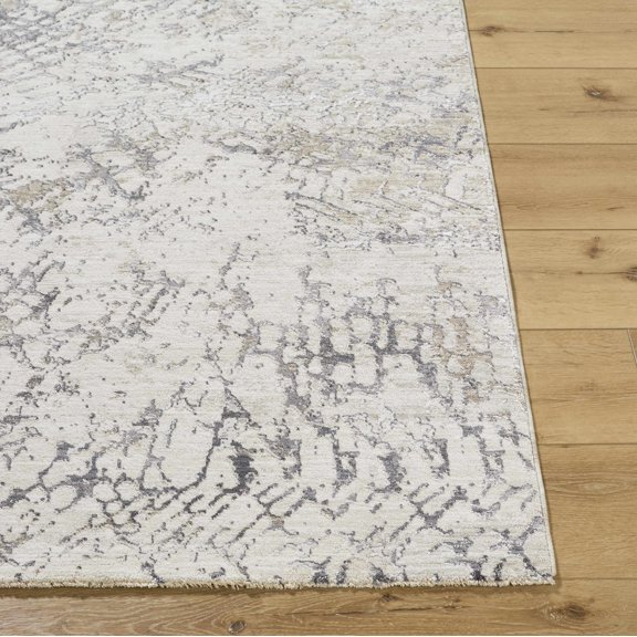 Hauteloom Aolani Living Room, Bedroom Area Rug - Southwestern - Cream, Charcoal, Ivory - 10' x 13'11"