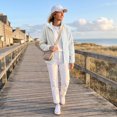 thumbnail image 5 of Womens Full Zip Stand Collar Fleece light jacket Long Sleeve Warm Casual Coat With Side Pockets for Fall Winter Hiking Athletic Wear, 5 of 5