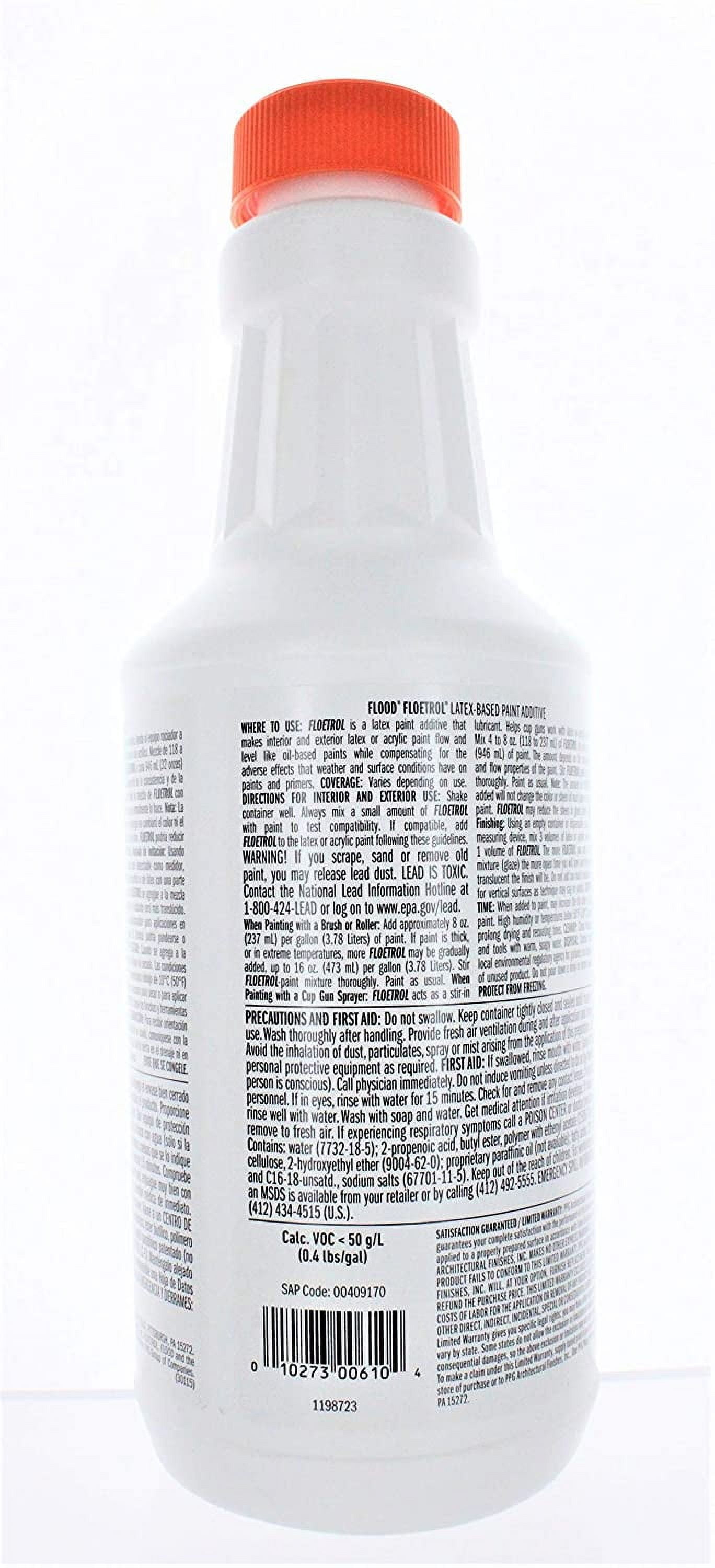 Flood Floetrol Exterior Latex Paint Conditioner, 1 Qt. FLD6 Flood Floetrol Exterior Latex Paint Conditioner, 1 Qt. FLD6