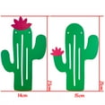 thumbnail image 5 of KAKOWELY Juego de 3 banderines de papel con forma de cactus, 24 unidades, para decoración de fiestas tropicales de verano (verde), 5 of 5