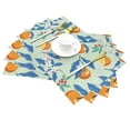 thumbnail image 2 of XMXT 1 Pcs Woven Placemats, Orange Fruit Print Stain Resistant Anti-Skid Placemat for Kitchen Table, 12 x 18 inches, 2 of 6
