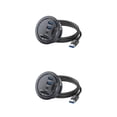 thumbnail image 2 of Speravity ABS Docking Station Desk Hole Hub USB para conectar y usar fácilmente Compatibilidad con múltiples dispositivos Multipuerto Negro Negro 2piezas, 2 of 6