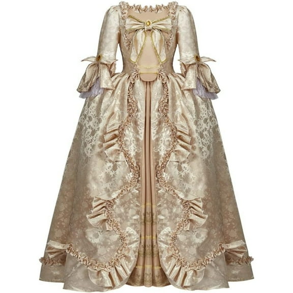 18th Century Victorian Ball Gown – Elegant Marie Antoinette Style Court Dress