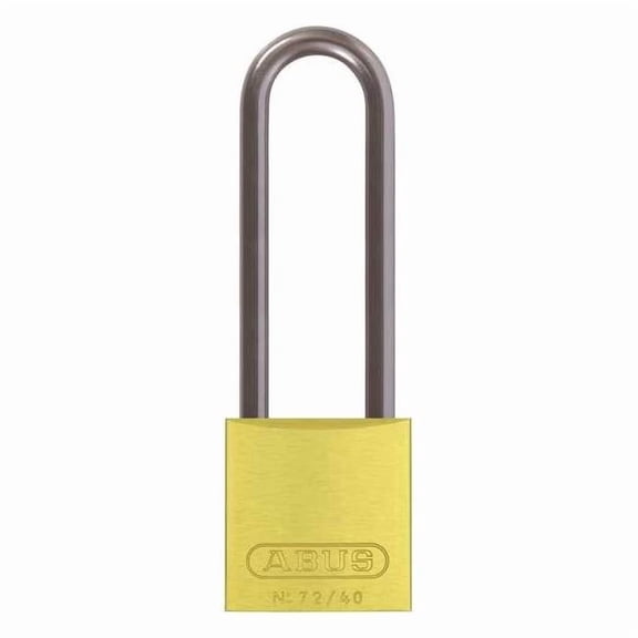 Abus Lockout Padlock,KA,Yellow,1-1/2"H 72 HB/40-75 KA Yellow
