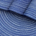 thumbnail image 3 of Round Braided Placemats 15inch, Placemats Set of 4 Non-Slip, Round Placemats Heat Resistant, Woven Placemats for Kitchen Dining Tables-Dark Blue Color, 3 of 8