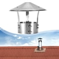 thumbnail image 4 of Tapa redonda para chimenea, cubierta para chimenea de techo, tapa decorativa navideña para tubo de estufa de acero inoxidable para techo, casa de 13 cm de diámetro, 4 of 6