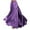 Dark Purple, variant on Female Skirts Flowy Skirts for Women Belly Dance Skirt Flowy Performance Skirt with Elastic Waistband for Stage Show Practice and Casual Wear