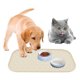 thumbnail image 4 of Tapete de silicona antideslizante para comida de mascotas con bordes elevados | Tapete antiderrames para perros y gatos | Mantel individual impermeable para cuencos, fácil de limpiar | 44,5 x 26,7, 4 of 6