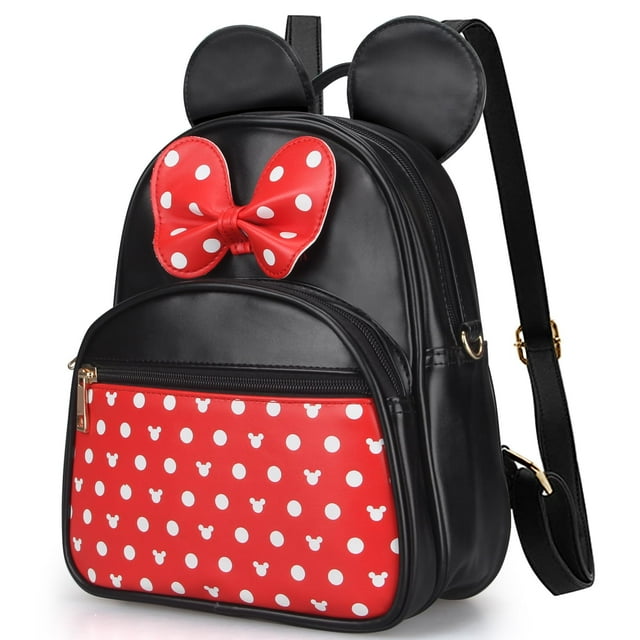 Mochila Dksyee Cute Red para niña Minnie Mouse de 3 a 12 años