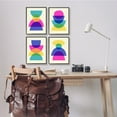 thumbnail image 3 of Stupell Industries Intergalactic Rainbow Abstract Transparent Geometric Shapes ,16 x 20, Design by Victoria Barnes, 3 of 5