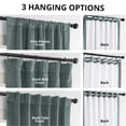 thumbnail image 5 of Half Price Drapes Signature Skylark Blue Velvet Blackout Curtains For Bedroom(1 Panel), 50WX 108L, 5 of 11
