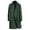 Dark Green, variant on Men's Trench Coat Wool Blend Slim Fit Top Coat Business Overcoat