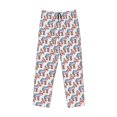 thumbnail image 2 of Vsdgher Donkey Print Mens Pajama Pants Sleep & Lounge Pants, PJ Bottoms With elastic waistb and Pockets, 2 of 5