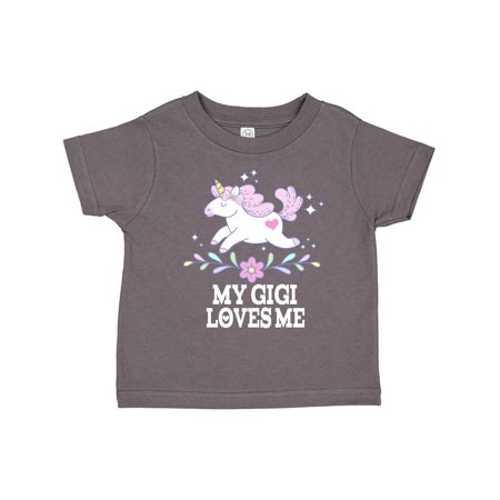 

Inktastic My Gigi Loves Me Unicorn Gift Toddler Toddler Girl T-Shirt