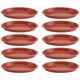 thumbnail image 1 of 10 bandejas ovaladas para macetas, almohadillas para macetas, soportes para bandejas de agua para bonsáis, color rojo, 1 of 6