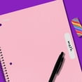 thumbnail image 2 of Mead 5 Subject Wide Ruled Notebook, 8" x 10.5", Pastel Pink, Poly, Spiral, 160 Sheets, 2 of 7