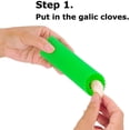 thumbnail image 2 of Garlic Peeler Skin Remover Roller Keeper,Easy Quick to Peeled Garlic Cloves with Silicone Tube Roller Garlic Peeling Kitchen Tool (Green,Red), 2 of 6