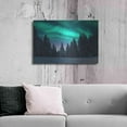 thumbnail image 6 of Luxe Metal Art 'Northern Lights In Winter Forest 3' by Luxe Portfolio, Metal Wall Art, 36"x24", 6 of 9