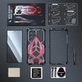 thumbnail image 4 of for Samsung Galaxy S24 Ultra case 2024 Metal Hard  Phone Case Cover Case para Screw(with Soft Screen Protector) Heavy Duty Rugged Military Grade Black Red, 4 of 6