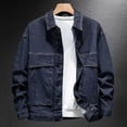 thumbnail image 5 of Abrigo vaquero para hombre, chaqueta vaquera gris de motociclista, para hombre, hombros anchos, ropa de motociclista, ropa de invierno de marca, ropa informal Y2k G, 5 of 5