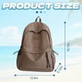 thumbnail image 7 of GASTROPOD High School Backpacks,Portable Design Backpacks for Women,Double Pocket Design Backpack for Travel for Daily Schooling and Short Trips Without Pendant,Brown, 7 of 7