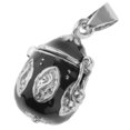 thumbnail image 4 of Caja Que Pueden Abrir, Colgante de material acero Inoxidable, Collar de cineraria cineraria cineraria, , Cenizas para Mascotas Negro Salvador Memorial Pet Pendant, 4 of 9
