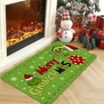 thumbnail image 2 of Grinch Door Mat Merry Christmas Door Mat Outdoor Christmas Mats for Front Door Christmas Rugs Indoor Home Grinch Door Decorations Outside 17" x 30", 2 of 6