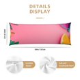 Bingfone Body Pillow Cover Long Pillow Case with Zipper Decorative