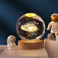 thumbnail image 3 of Bola de cristal luminosa creativa adornos de luz nocturna de galaxia bola de cristal grabada con láser 3D para enviar, 3 of 6